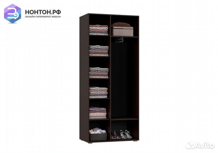 Шкаф 2-х створчатый Асти №2 дуб сонома / венге