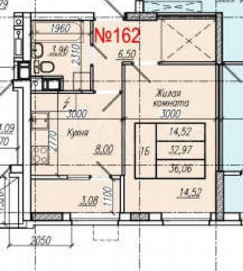 1-к. квартира, 36,1 м², 7/24 эт.