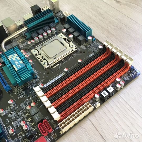 Материнская плата 1366 + процессор