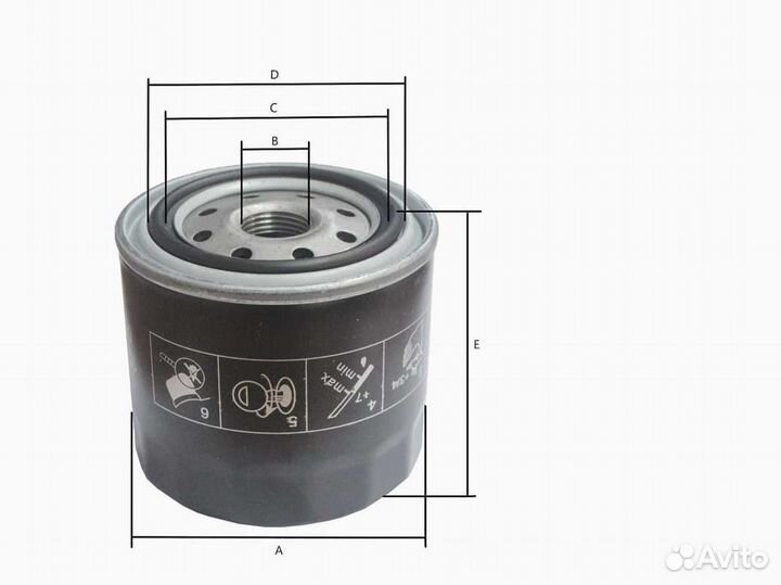 Фильтр масляный H15 H20 K21 K25