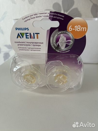Соска пустышка avent 6-18