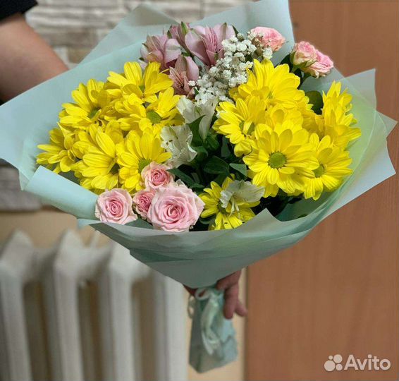 Букет из хризантем