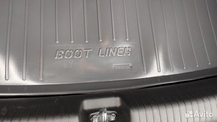 Коврик в багажник пластик Kia Rio 2011-2017г седан