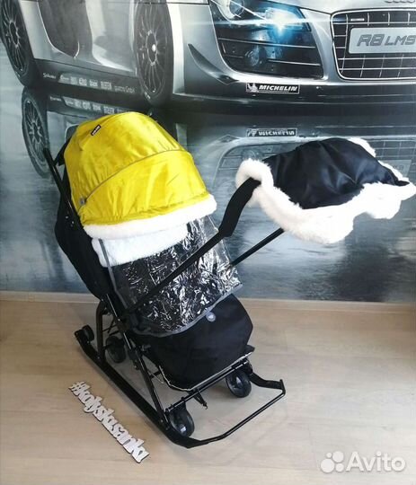 Коляска санки новые Ника