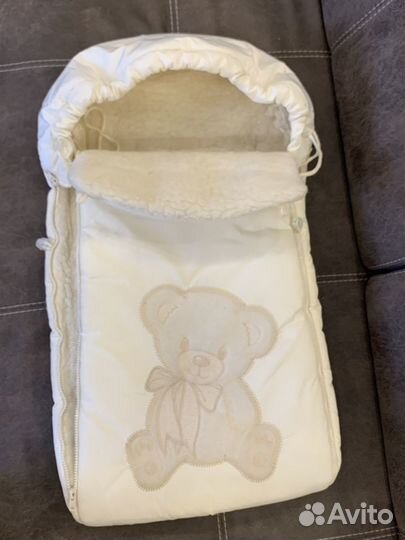 Зимний конверт Leader Kids с аппликацией Медведь