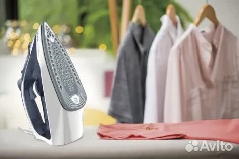 Утюг Tefal Express Steam FV2837E0 белый-синий