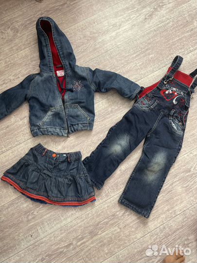 Комплект джинсовой одежды