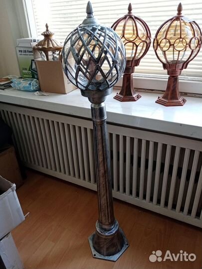 Уличный садовый светильник Шар 110см