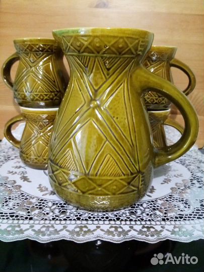 Набор посуды Кувшин кружка глазурь СССР