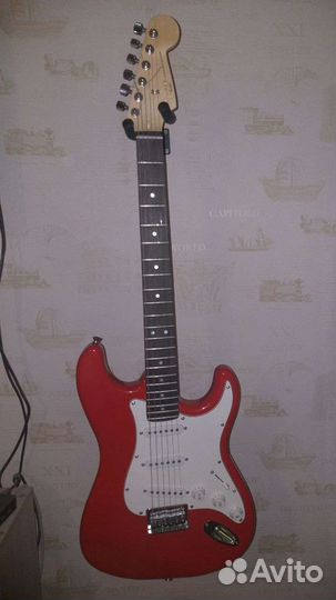 Электрогитара fender squier MM Stratocaster Red
