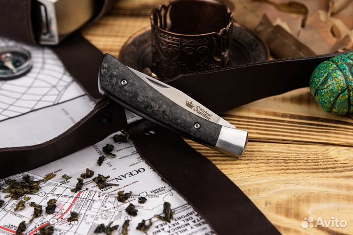 Складной нож gent D2 carbon