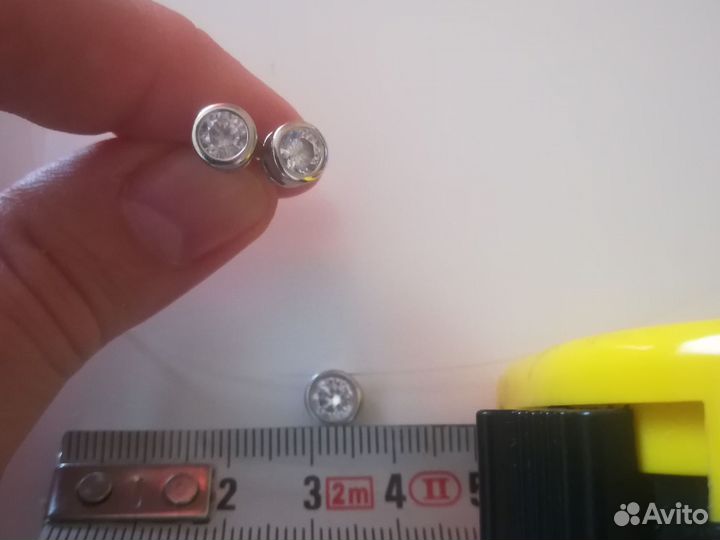 Комплект/ Колье капелька, серьги из сер. с фиан