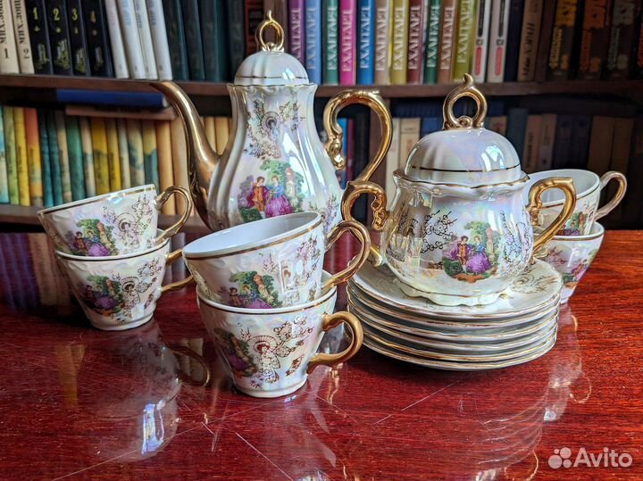 Кофейный сервиз Мадонна на 6 персон Япония Фарфор