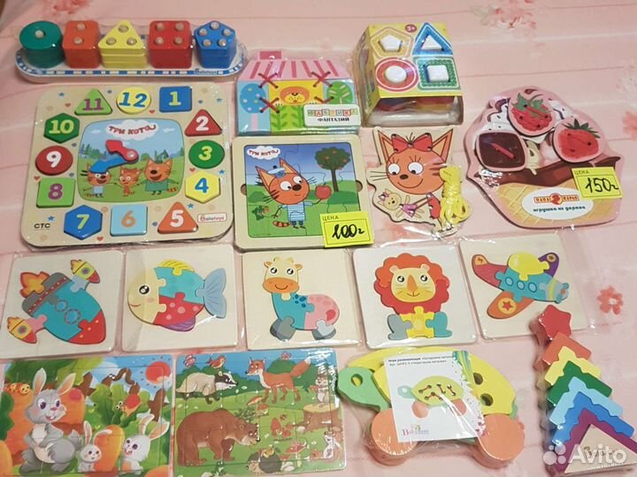 Деревянные развивающие игрушки