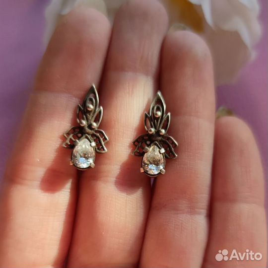 Винтажные серьги 24.07.24