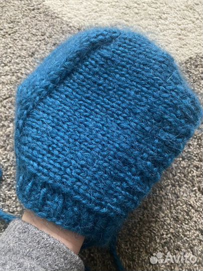 Шапка чепчик вязаный (женский)