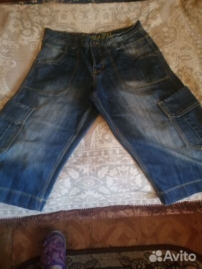 Бриджи джинсовые мужские