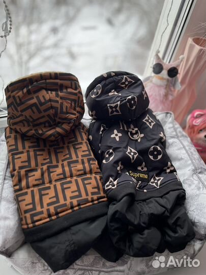 Комбинезон для собак /куртка Фенди/Луи vuitton