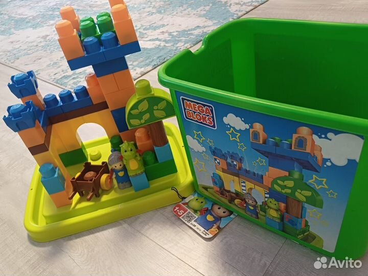 Конструктор mega bloks с контейнером для хранения