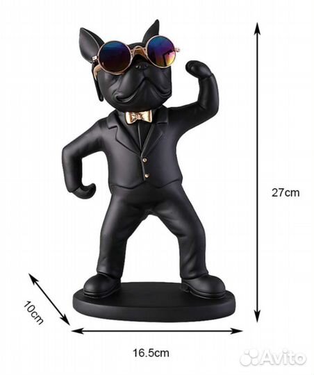 Подставка для бокалов французский бульдог