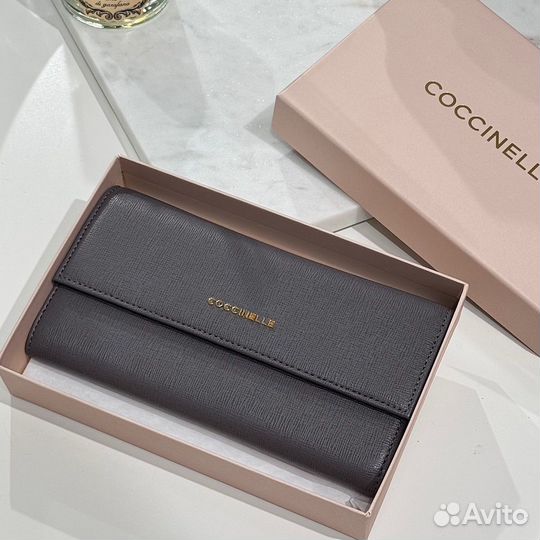 Большой кошелек coccinelle сафьяно оригинал