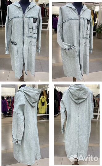 Тренч женский джинсовый 56/64