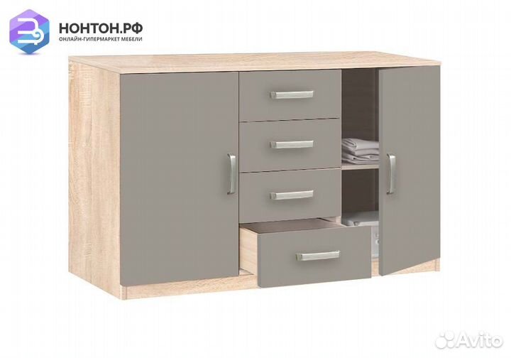 Комод Сонома 2.08 дуб сонома / капучино