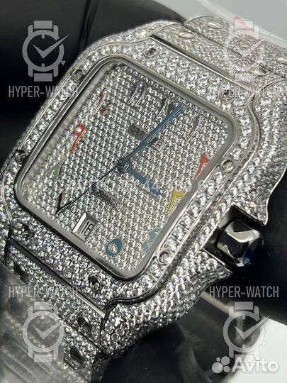 Часы Cartier Santos 40mm Diamond