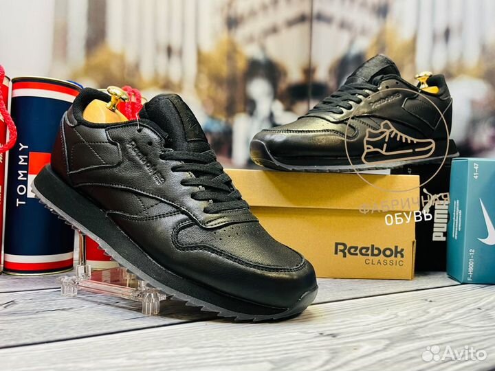 Кроссовки кожаные Reebok classic - Рибок мужские