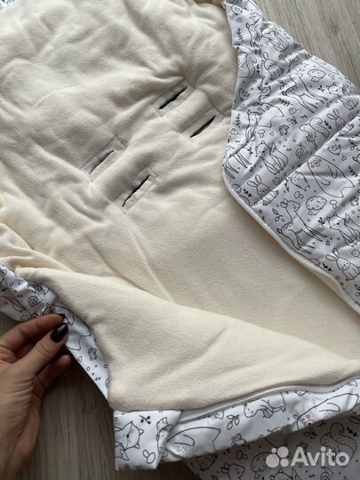 Зимний конверт в коляску мимими