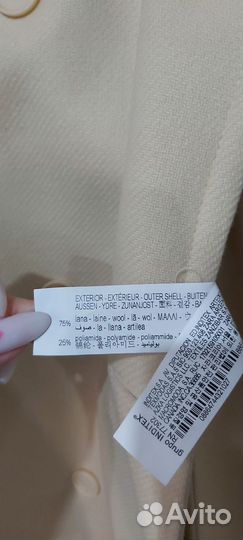 Пальто zara M шерсть