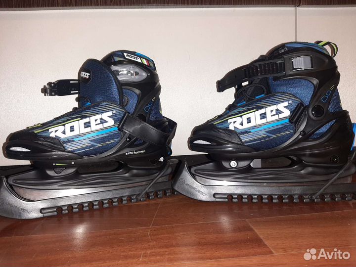 Коньки раздвижные roces 30-35 с сумкой