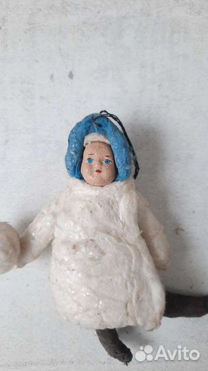 Ватные елочные игрушки СССР