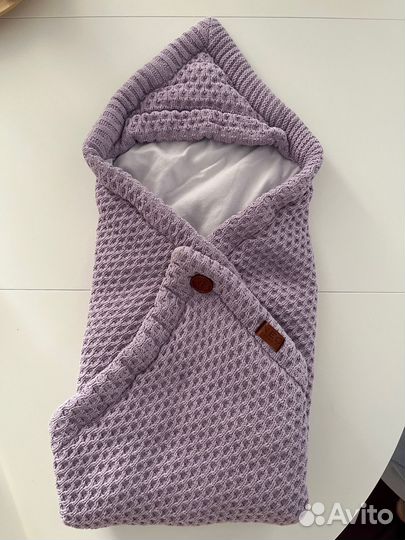 Конверт одеяло на выписку теплый