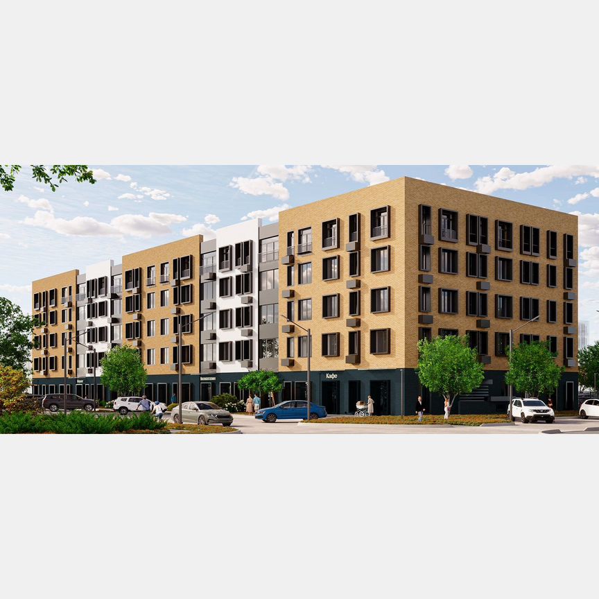 1-к. квартира, 39,3 м², 4/5 эт.