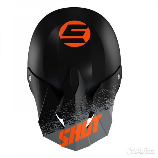 Шлем Shot Furious Roll (Черный/Серый M)