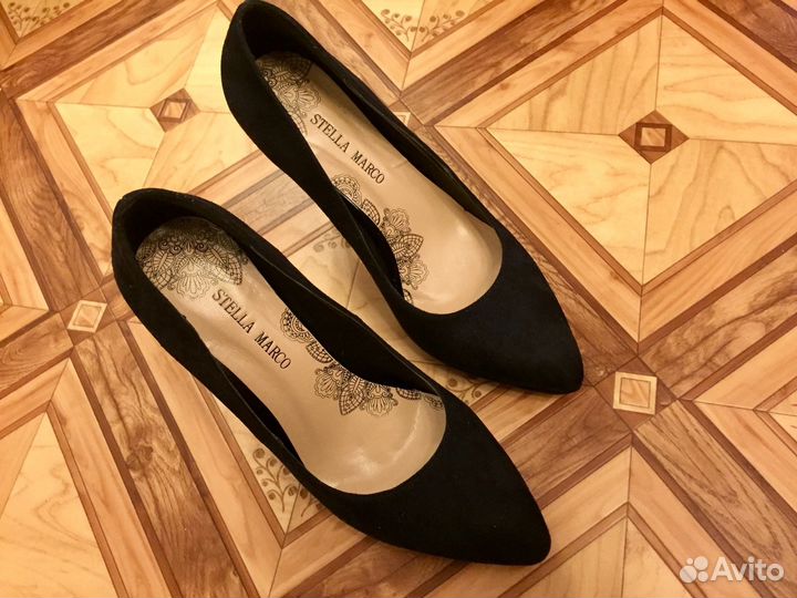 Туфли, новые, натуральная замша, 38 размер