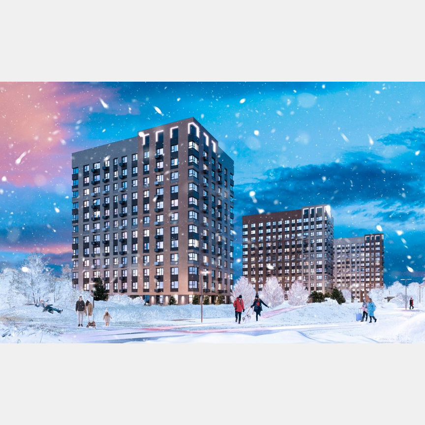 2-к. квартира, 44,6 м², 6/9 эт.