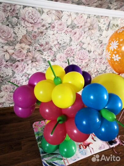 Смайл с букетом