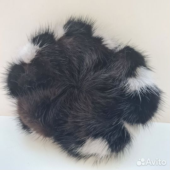 Мех норки,Резинка для волос новая
