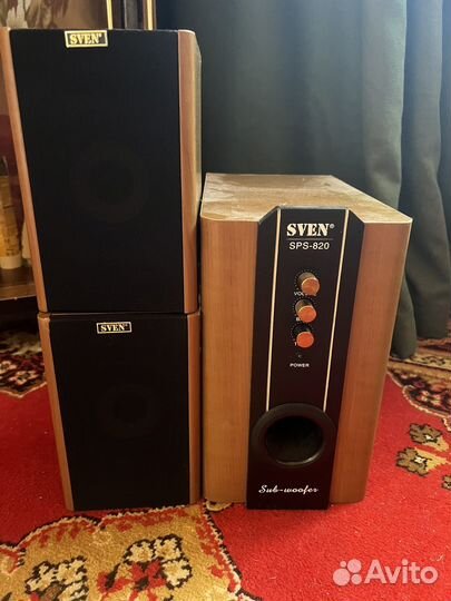 Колонки с сабвуфером sven