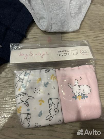 Новые трусы и колготки для девочки 74-92