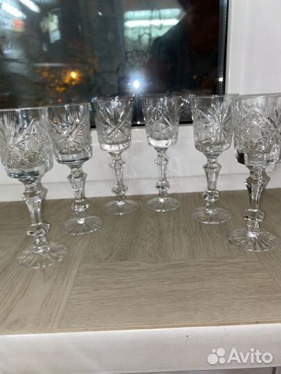 Хрустальные фужеры рюмки СССР