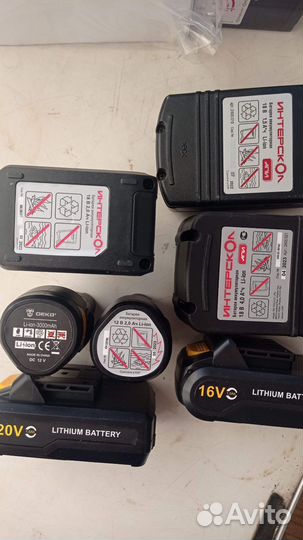 Аккумуляторы:Интерскол Деко