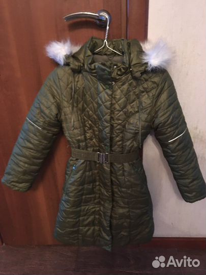 Куртка удлиненная зимняя для девочки р.134