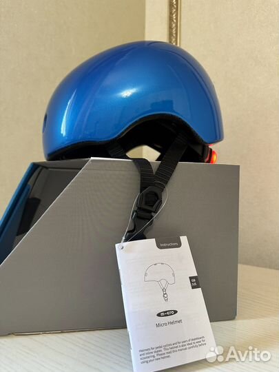 Шлем детский защитный Micro -синий S (Новый)