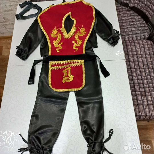 Новогодний костюм для мальчика самурай