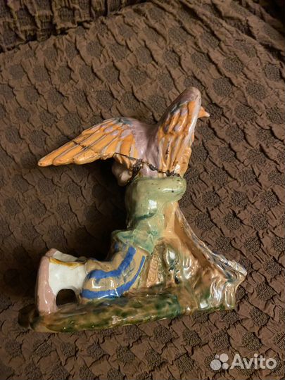 Статуэтка Иванушка с Жар птицей в руках СССР