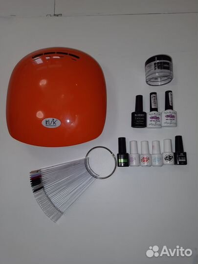 Лампа для маникюра irisk Professional и материлы