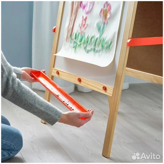 Новое. Икеа ориг. Доска мольберт Мола+тубус+бумага